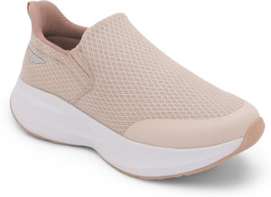RED TAPE Off White Walking Slip-On Shoes | Low-Cut Mesh Walking Shoes Walking Shoes For Women