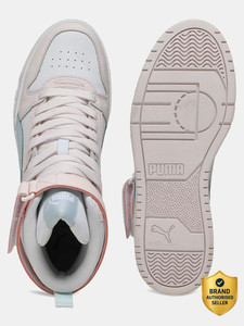 PUMA Court Shatter Mid Sneakers for Men, White - Image 3