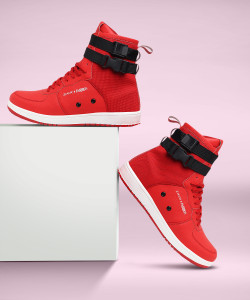 Zixer Men's PRO Style High Top Ankle AirForce 1 Laser Sneakers Long Shoes For Boys High Tops For Men