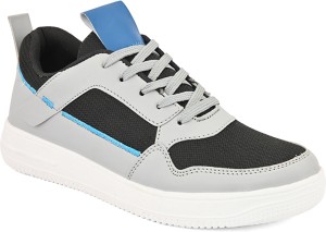 Roadster Faux Leather Lace-Up Sneakers For Men