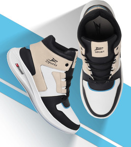 Zixer Men's High Top Ankle Retro Air Original Sneakers || Boys Long Bike Riding Shoes पुरुषों के लिए हाई टॉप्स