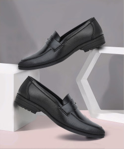 ALBERTO TORRESI Alberto Torresi Signature By AT/Black Saddle Loafers Slip On For Men