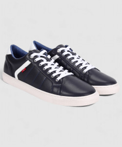 LEVI'S Mens Navy solid Sneakers Sneakers For Men