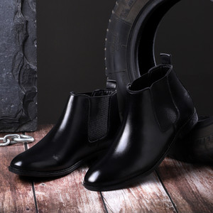 Zixer Trendy Premium Lightweight Chalsea Boot/Riding Chalsi Solid Outdoor Formal Shoes Slip On For Men