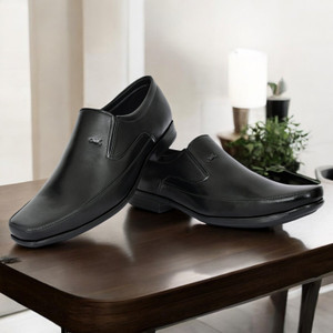 Eristine Eristine Men’s Black Formal Slip-On Shoes Slip On For Men