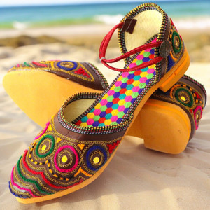 Toris Multicolor Juttis Party Wear For Women