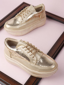 VENDOZ GLITTERY PARTY WEDDING AND CASUAL WEAR HIGH HEEL Sneakers For Women