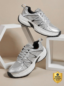 HRX by Hrithik Roshan Men's Walking Shoes Silver - Image 6