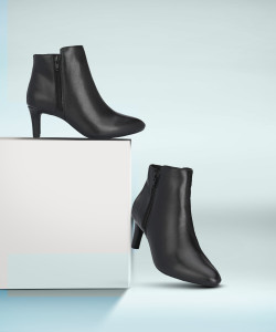 Delize Syth. Leather Ankle Boots For Women