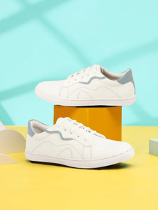 FAUSTO Classic Lace Up Elevated Look Shoes with Contrast Sole|Low Ankle|Casual Shoe Sneakers For Men