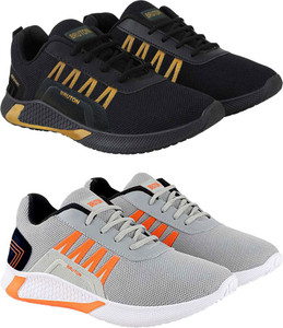 BRUTON Combo Pack of 2 !New Design Lightweight Stylish! & Trendy walking shoes Running Shoes For Men