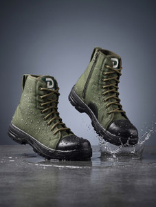 DEUSON Waterproof Jungle Boot Zip Anti Slip Rubber Sole Shoes Army And Trekking Boots Boots For Men