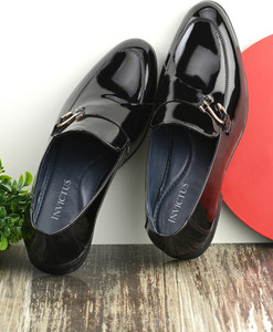 INVICTUS Monk Strap Formal Slip On Synthetic Leather For Men Monk Strap For Men