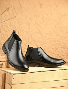 AMICO Chelsea Boots For Men Black - Image 6