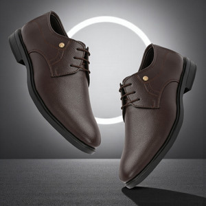 Restroad Classic Lace-Up Formal Shoes for Men | Business & Office Wear Shoes For Men's Outdoors For Men