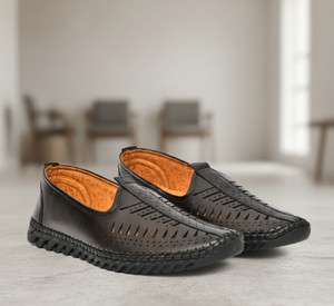 PROVOGUE Men’s Slip-On Casual Loafers | Breathable Laser Cut Design | Daily Comfort Loafers For Men
