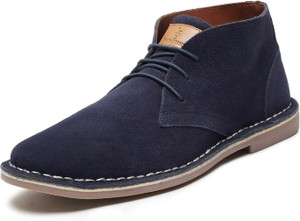 LOUIS STITCH Italian Suede Leather Blue Chukka Style Desert Ankle Boots for Men - UK 8 Corporate Casuals For Men