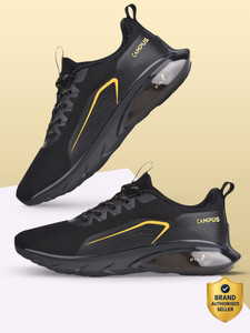 CAMPUS DREAMPLEX Men's Black Walking Shoes - Image 6