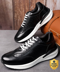 LOUIS STITCH Play Men's Black All Day Comfortable Wear Fashion Sneakers (SNK-CCPLJB) UK 6 Sneakers For Men
