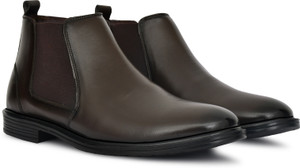 HRW Men's Leather Boots | Soft Cushioned Comfort and Style Boots For Men