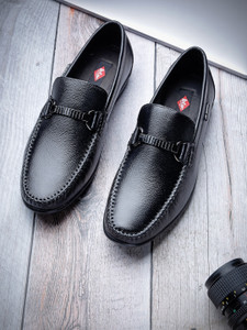 LEE COOPER Leather Casual Stylish Lightweight and Comfortable Daily Wear Slip On Loafers For Men