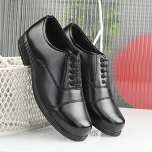 CARBOY Leather Police Shoes,Extra Lightweight Extra Comfort Oxford Shoes Derby For Men