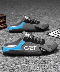 Blue Pop Half sneakers for men Slip On Sneakers For Men