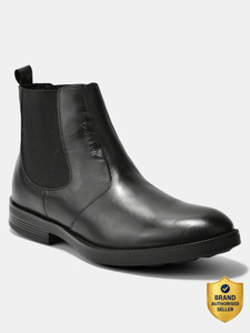 WOODLAND Chelsea Leather Slip On Premium Office Wear Lace Up For Men