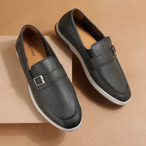 METRO Men's Green Slip On closure Casual - Slip On with Flat sole Slip On Sneakers For Men