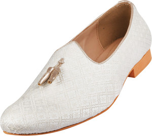Tanny Tanny Shoes Men's Fabric Material Tassel Slip On Ethnic Shoe Loafers For Men
