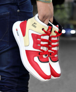 Zixer Men's High Top Ankle Retro Air Original Sneakers || Boys Long Bike Riding Shoes High Tops For Men