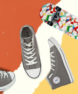 Hirolas Hirolas vulcanised Skateboard Sneakers Shoes for Men - Grey Canvas Shoes For Men