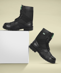 FRANZO ARMY LONG ANKLE BOOT Men's Lace-up Leather Boots For Men