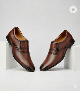 kickonus Men's Formal Dress Shoes Polished Leather Slip-On for Office & Party Slip On For Men