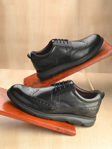 Harrykson London Premium Brogue Leather Shoes with Ultra-Light EVA Sole and Cushioned Comfort Brogues For Men
