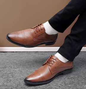 Aramish Genuine Leather Formal Oxford Brogues For Men