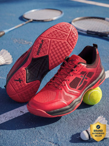 VECTOR X Mettalica Breathable Mesh Upper TPU Film | EVA & Rubber Sole| PU insole Badminton Shoes For Men