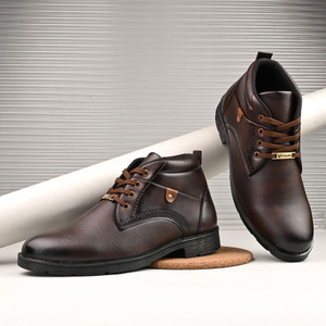Vellinto Vellinto OASIS Stylish, Trendy Mid-Ankle Boots ll Daily Use Casual Lace Up Shoe Boots For Men