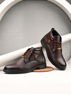 Vellinto Stylish, Trendy Mid-Ankle Boots ll Daily Use Casual Lace Up Shoe Boots For Men