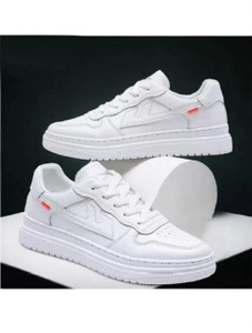 URBANBOX Trendy Casual Sneakers for Men (White, Size 8) - Image 1