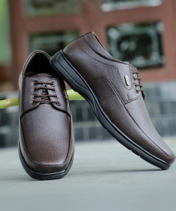 LIBERTY Fortune HOL-131E Formal Slip-on Shoes With PU Upper | PVC Sole Lacing Derby For Men