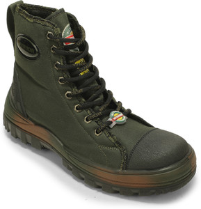 Warrior Liberty Men’s Jungle King Military Boots, High Ankle, Canvas Tactical Shoes Boots For Men