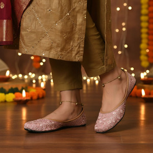 DFR Woman Rajasthani Mojari Jutti Juti Bellies Casuals For Women