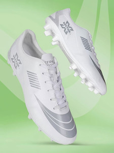 VECTOR X Fortune Premium Textured & Solid Upper Grain & TPU Sole Football Shoes For Men