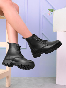 KILLER Black Casual Boots For Women Boots For Women