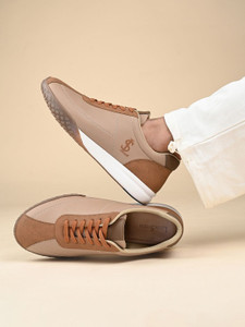 LOUIS STITCH Men's Tan and Beige Sneaker, Casual Lightweight Sneakers For Men Sneakers For Men
