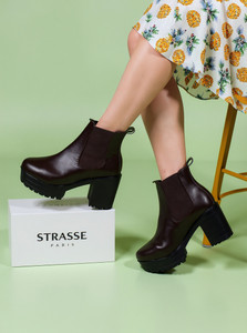 STRASSE PARIS Women's Boots |Faux Leather, Trendy, Comfortable,Chelsea Boots for Women & Girls Boots For Women