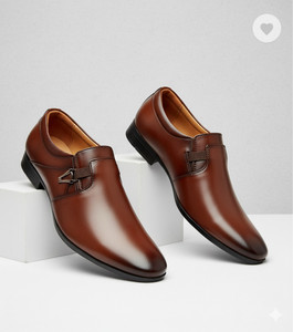 kickonus Men's Formal Dress Shoes Polished Leather Slip-On for Office & Party Slip On For Men