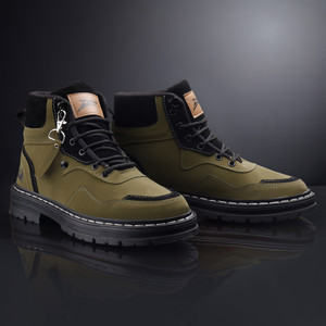 Zixer Mens Trekking Hiking Bike Ridding Long Boots For Men High Ankle Boots For Biker Boots For Men