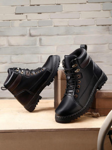 Zixer Mens Trekking Hiking Bike Ridding Long Boots For Men High Ankle Boots For Biker Boots For Men